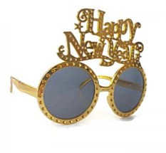 משקפי HAPPY NEW YEAR זהב משקפי HAPPY NEW YEAR זהב