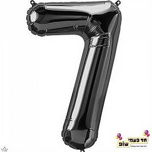 בלון 34 אינץ' 7 שחור (ללא הליום) בלון 34 אינץ' 7 שחור (ללא הליום)