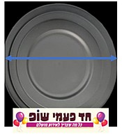 צלחת אורבניק שחור 10 יחידות , גודל 10 צלחת אורבניק שחור 10 יחידות , גודל 10