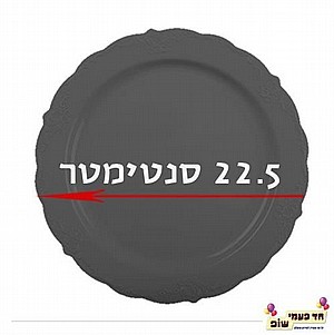 צלחת וינטג' בינונית שחור צלחת וינטג' בינונית שחור