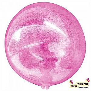 בלון 24 אינץ' שקוף נצנץ ורוד (ללא הליום) בלון 24 אינץ' שקוף נצנץ ורוד (ללא הליום)