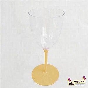 כוסות יין רגל זהב כוסות יין רגל זהב