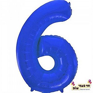 בלון 34 אינץ' 6 כחול (ללא הליום) בלון 34 אינץ' 6 כחול (ללא הליום)