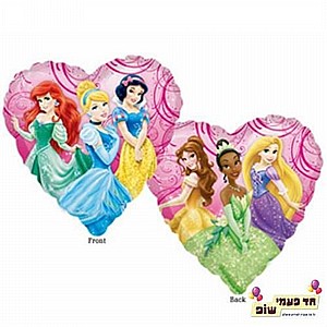 בלון מיילר 18 אינץ' נסיכות לב (ללא הליום) בלון מיילר 18 אינץ' נסיכות לב (ללא הליום)