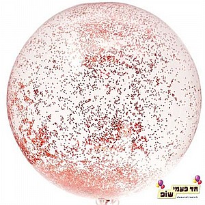 בלון 24 אינץ' שקוף קונפטי אדום (ללא הליום) בלון 24 אינץ' שקוף קונפטי אדום (ללא הליום)